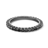 Thumbnail Image 1 of Sterling Silver CZ Black Eternity Ring - Size 7