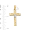 Thumbnail Image 2 of 10K Gold Rosary on Cross Two-Tone Necklace Charm