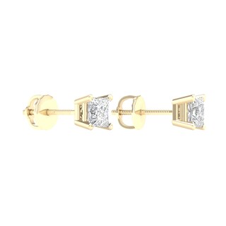 10K Gold / CT. T.W. Lab-Grown Diamond Square Studs