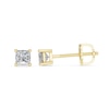 Thumbnail Image 2 of 10K Gold 1/4 CT. T.W. Lab-Grown Diamond Square Studs