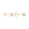 Thumbnail Image 3 of 10K Gold 1/2 CT. T.W. Lab-Grown Diamond Square Studs