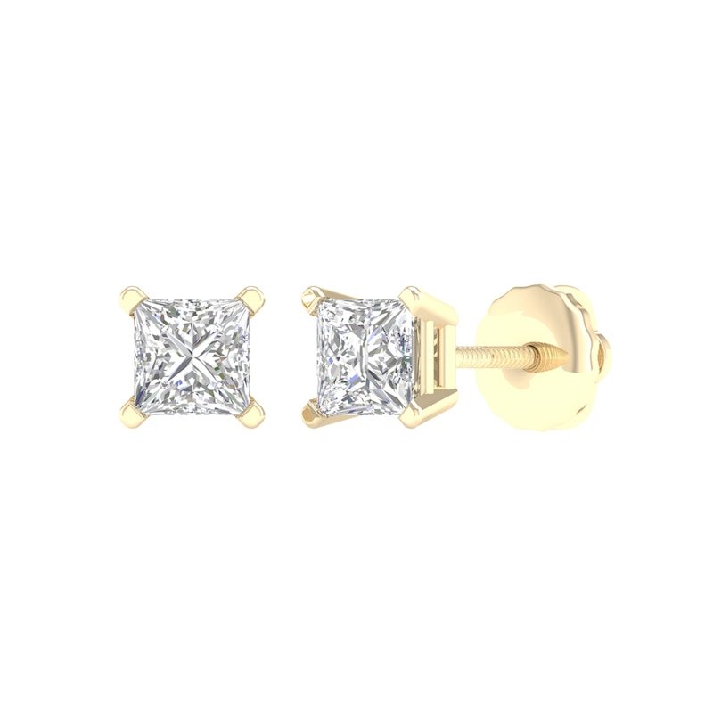 Main Image 1 of 10K Gold 1 CT. T.W. Lab-Grown Diamond Square Studs
