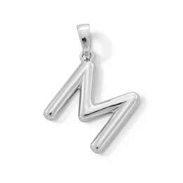 Sterling Silver Tube Initial Charm