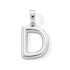 Thumbnail Image 1 of Sterling Silver Tube Initial Necklace Charm