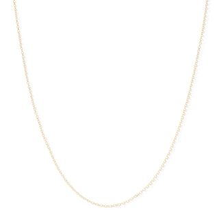 10K Solid Gold Diamond-Cut Cable Chain - 20"