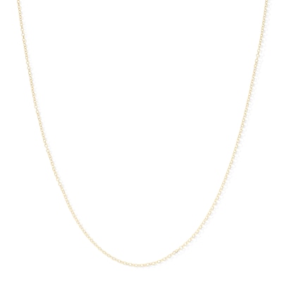 10K Solid Gold Diamond-Cut Cable Chain - 20"