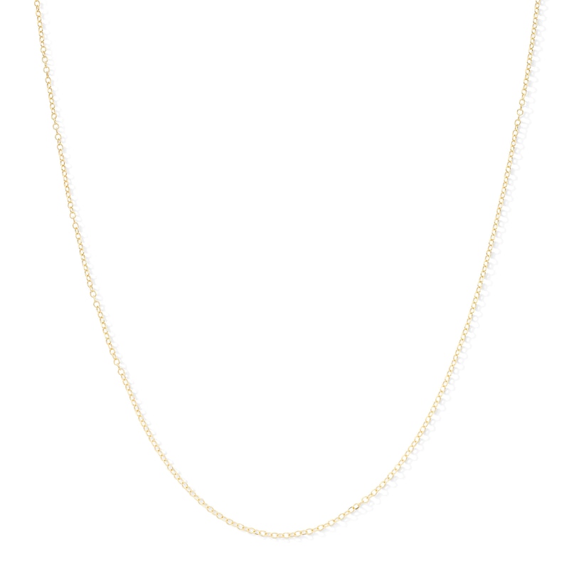 10K Solid Gold Diamond-Cut Cable Chain - 20"