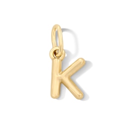 10K Hollow Gold Initial "K" Charm