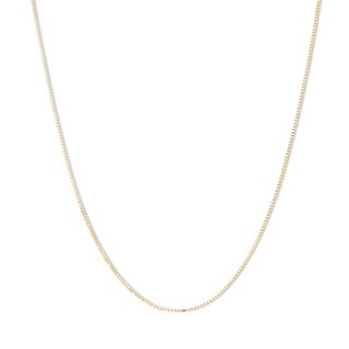 10K Solid Gold Diamond-Cut Box Chain - 24"