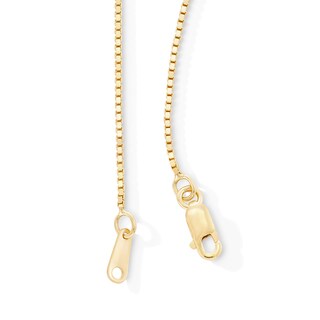 10K Solid Gold Diamond-Cut Box Chain - 24"