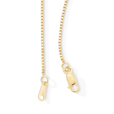 10K Solid Gold Diamond-Cut Box Chain - 24"