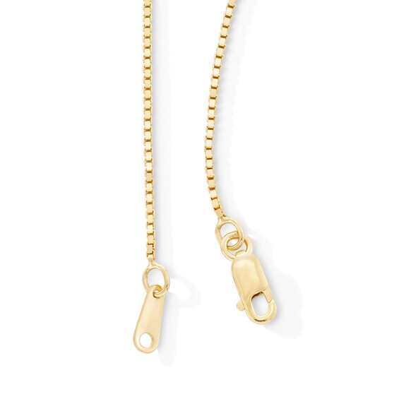 10K Solid Gold Diamond-Cut Box Chain - 24"