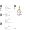 Thumbnail Image 2 of Semi-Solid 10K Gold Oval CZ Necklace Charm