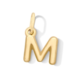 10K Hollow Gold Initial "M" Charm