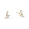Thumbnail Image 1 of 10K Gold CZ Double Marquise Studs