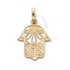 Thumbnail Image 1 of 10K Gold Filigree Hamsa Necklace Charm