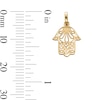 Thumbnail Image 3 of 10K Gold Filigree Hamsa Necklace Charm