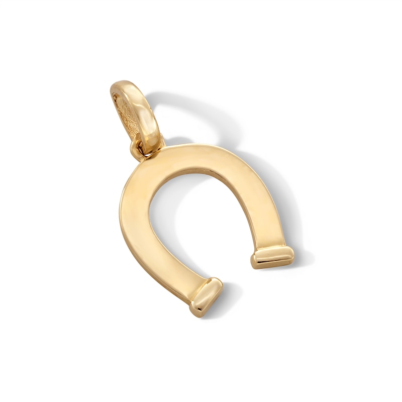 Main Image 2 of 10K Gold Horseshoe Necklace Charm