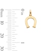 Thumbnail Image 3 of 10K Gold Horseshoe Necklace Charm