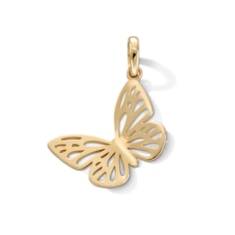 10K Gold Butterfly Necklace Charm