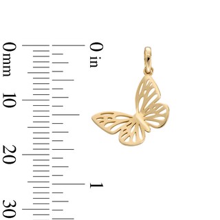 10K Gold Butterfly Charm