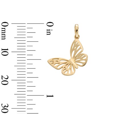10K Gold Butterfly Charm