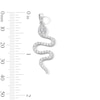 Thumbnail Image 2 of Sterling Silver CZ Snake Necklace Charm