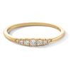 10K Solid Gold CZ Seven-Stone Ring - Size 7