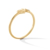 Thumbnail Image 3 of 10K Solid Gold CZ Double Hearts “love” Ring - Size 7