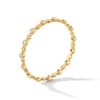 Thumbnail Image 3 of 10K Solid Gold CZ and Beaded Band - Size 7