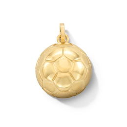 10K Gold Soccer Ball Necklace Charm