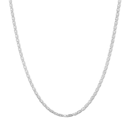 Solid Sterling Silver Valentino Chain - 18"