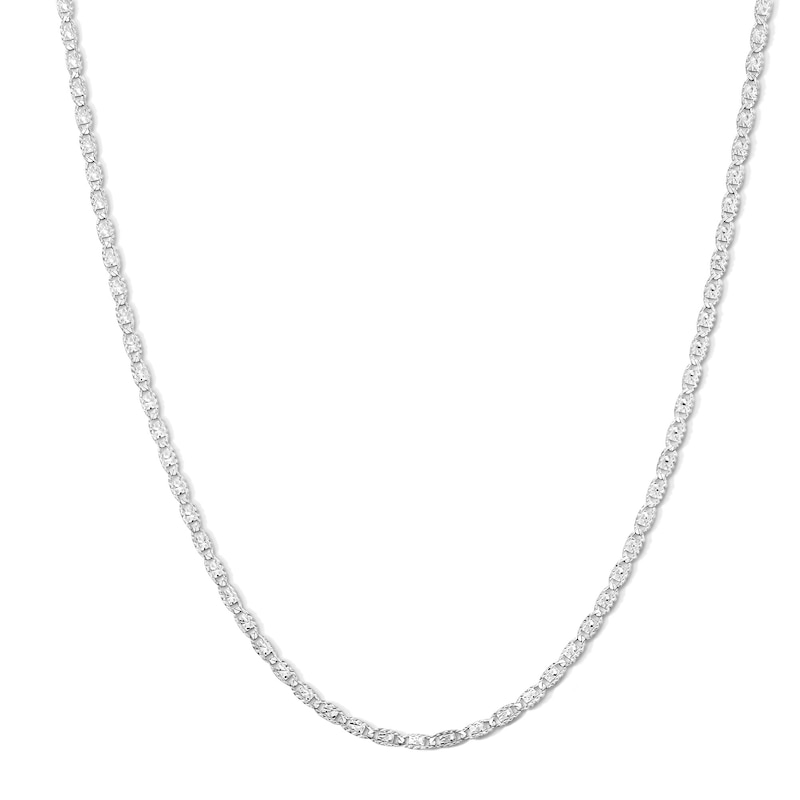Solid Sterling Silver Valentino Chain - 18"