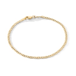 10K Gold Mariner Chain Bracelet - 7"