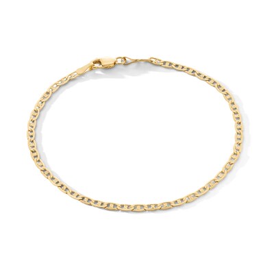 10K Gold Mariner Chain Bracelet - 7"