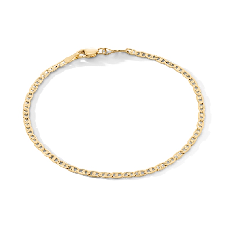 10K Gold Mariner Chain Bracelet - 7"