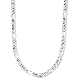 Solid Sterling Silver Figaro Chain - 22"