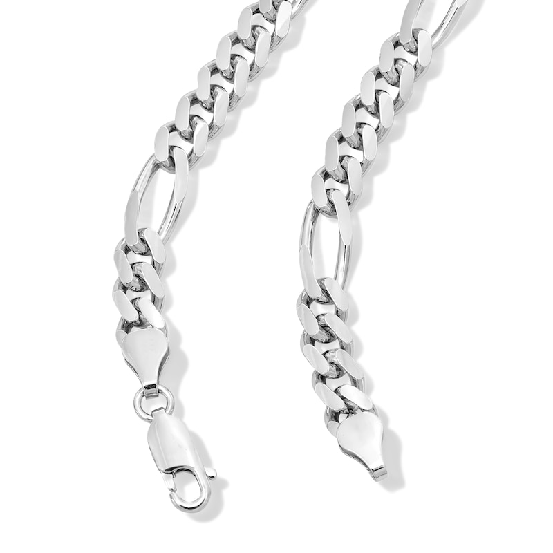 Main Image 2 of Solid Sterling Silver Figaro Chain - 22"