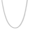 Thumbnail Image 1 of Solid Sterling Silver Flat Miami Cuban Curb Chain - 20"