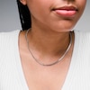 Thumbnail Image 2 of Solid Sterling Silver Flat Miami Cuban Curb Chain - 20"