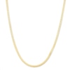 Thumbnail Image 1 of 10K Yellow Gold Plated Patterned Herringbone Chain - 18"