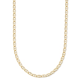 10K Hollow Gold Mariner Chain - 24"