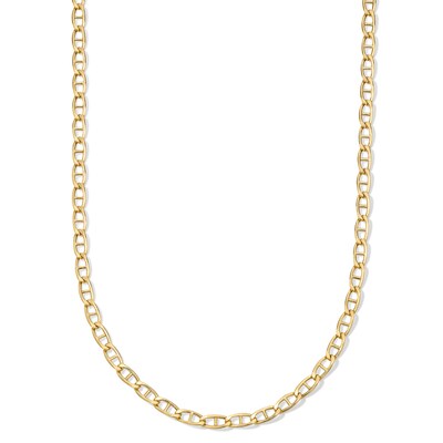 10K Hollow Gold Mariner Chain - 24"