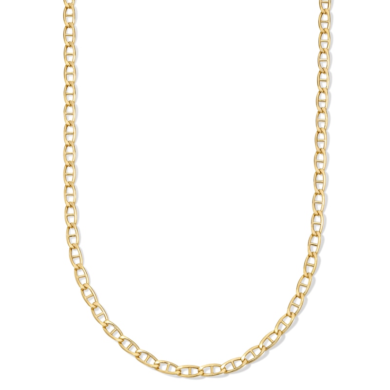 10K Hollow Gold Mariner Chain - 24"