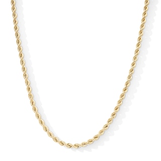 10K Yellow Gold Bonded Rope Chain - 20"