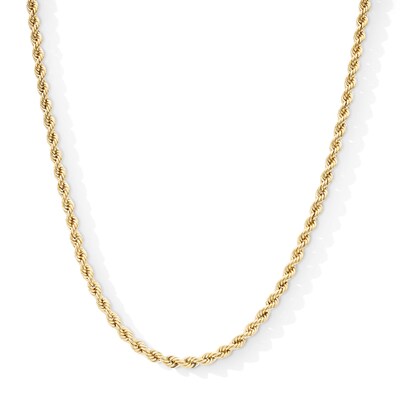 10K Yellow Gold Bonded Rope Chain - 20"