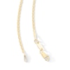 Thumbnail Image 2 of Solid Sterling Silver with 10K Yellow Gold Plate Valentino Chain - 18"