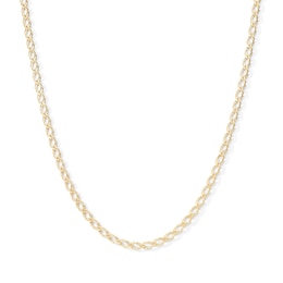 10K Hollow Gold Rombo-Style Chain - 20"
