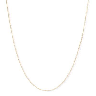 14K Hollow Gold Cable Chain - 18"
