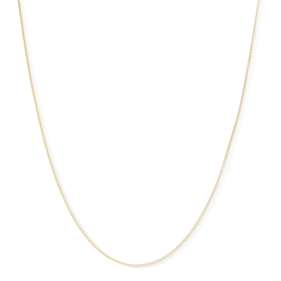 14K Hollow Gold Cable Chain - 18"